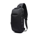 thumbnail image 4 of 1pc OZUKO Men's Anti-Theft Chest Bag With Password Lock And USB Charging Port,, 4 of 5