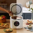 thumbnail image 3 of BEAR 2L Portable Rice Cooker, Travel Rice Cooker Small for 2-3 People, Personal Rice Cooker, Food Steamer, Multi-cooker for Brown Rice, White Rice, Soup, Porridge, Yogurt-White, 3 of 5