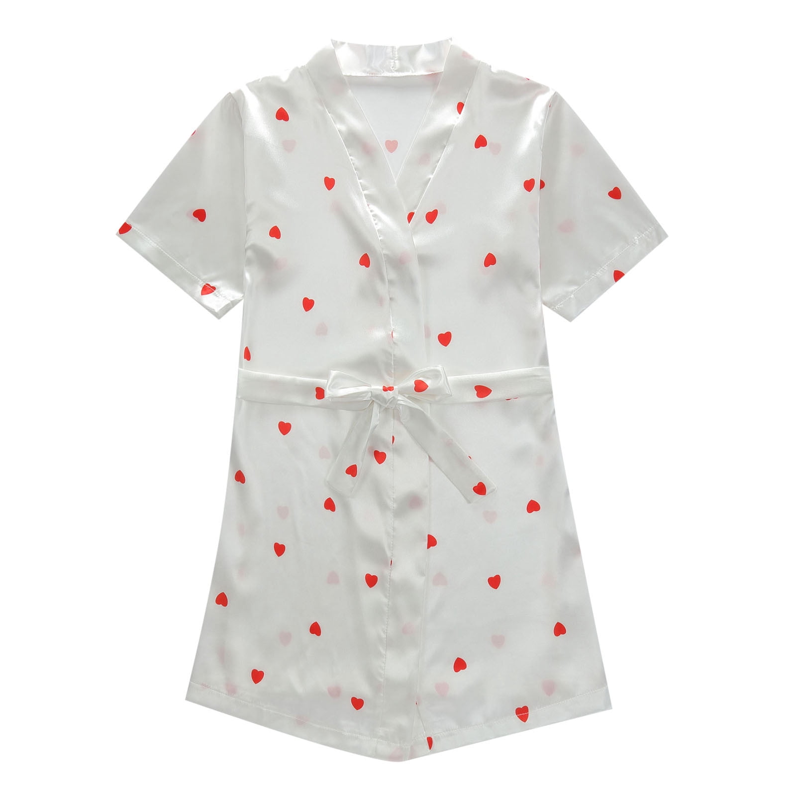WEAIXIMIUNG Enfants Tout-Petits Bébés Filles Printemps Été Imprimé Manches Courtes Princesse Chemise de Nuit Robe de Nuit 1-2 Ans