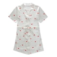 thumbnail image 1 of WEAIXIMIUNG Enfants Tout-Petits Bébés Filles Printemps Été Imprimé Manches Courtes Princesse Chemise de Nuit Robe de Nuit 1-2 Ans, 1 of 7