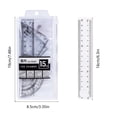 thumbnail image 3 of Ensemble de Quatre Règles pour Élèves du Primaire, Règle de 15 cm pour Enfants, Règle de Trigonométrie, Règle Rapporteur, Ensemble de Règles, Czzoypi Ensemble de Quatre Règles pour Élèves, 3 of 6
