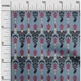 thumbnail image 1 of oneOone Polyester Lycra Fabric Stripe & Paisley Ikat Print Fabric BTY 56 Inch Wide, 1 of 4