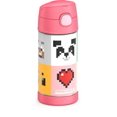 thumbnail image 4 of Bouteille isolée à pression de 12 Oz avec paille Funtainer de Thermos, Fille Minecraft, 4 of 6