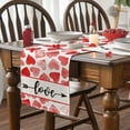 thumbnail image 1 of Rbaofujie Tablecloth Valentine's Day Table Flag Festival Decoration Little Gnome Pattern Linen Table Cloth 33 * 183cm, 1 of 7