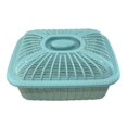 thumbnail image 3 of jifeng Fruit Basket with Lid Countertop for Kitchen Counter Bread Basket with Cover Blue Small, 3 of 9