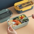 thumbnail image 4 of Dvkptbk Lunch Containers,Lunch Boîte à Enfants, Boîte Bento Adulte Boîte à Lunch, Contenants à Lunch pour Adultes/enfants/tout-Petits, Boîte à Lunch Bento 1100ml-2 Compartiments, Cuillère Réutilisable Intégrée, 4 of 7