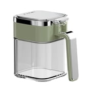 Food Storage Containers Glass Seasoning Boxes-Seasoning Glass Containers Food Storage Bowl 380Ml Container Sugar Bowl Food Grade Airtight Seasoning Glass Container Cassette Lid