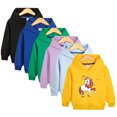 thumbnail image 1 of KYAIGUO Chandail à Capuchon pour Tout-Petit Bébé 1-11 Ans Garçon Fille Printemps Manches Longues Chandail Molletonné Ensemble Enfants Automne Basique Uni Hauts de Sport, 1 of 9