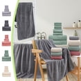thumbnail image 1 of Sentmoon Bath Towel Set Eight Pieces Of Velvet Square Towel Towel Bath Towel Plain Household Bath Wash Face Wipe Dry Absorbent Soft Household Set Towels for Bathroom Bath Towel, 1 of 7