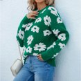 thumbnail image 3 of U.Vomade Women's Crew Neckline Chenille Sweater, 3 of 5