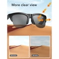 thumbnail image 3 of Lunettes Intelligentes, Lunettes de Soleil à Batterie Longue Durée avec Contrôle Tactile pour Femmes, 3 of 7