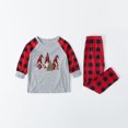 thumbnail image 2 of TopLLC Pyjamas Assortis pour la Famille avec Lutin à Carreaux Rouges de Noël, Ensembles Classiques à Manches Longues et Col Rond, Ensemble de Pyjama de Noël Ajusté en Coton, Haut et Pantalon, Adulte, Tout-Petit, Bébé, 2 of 8