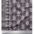 thumbnail image 2 of Soimoi Modal Satin Fabric Leaves Panel Printed Craft Fabric by The Yard 42 Inch Wide, 2 of 3