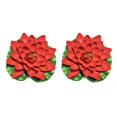 thumbnail image 2 of QualitChoice Artificial Lotus Replacement Simulation Outdoor Garden Park Pond Pool Photography Fake Water Flower Decor Red 2PCS, 2 of 6