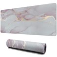 thumbnail image 1 of 31.5x11.8in Pink Gold Marble Mouse Pad - Large Desk Mat & Essential Pink Desk Accessories, 1 of 7