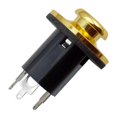 thumbnail image 4 of Xuanheng 1/4" Equalizer EQ Jack Preamp End Pin Socket for Guitar Bass DIY Accs Gold, 4 of 6