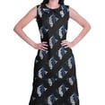 thumbnail image 2 of Moomaya Kurta Sans Manches à Col Peter Pan avec Pantalon Ensemble Ethnique 2 Pcs pour Femmes, 2 of 6