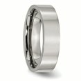 thumbnail image 4 of Titanium 6mm Ring Man Wedding Classic Flat  For Dad Mens  For Him, 4 of 10