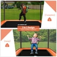 thumbnail image 4 of Gymax 6FT Kids Recreational Trampoline W/ Swing Safety Enclosure Indoor/Outdoor Orange, 4 of 9