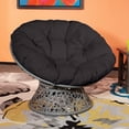 thumbnail image 2 of OSP Designs BF25292-BK Papasan Chair with 360-degree Swivel, Black Cushion Frame, 2 of 7