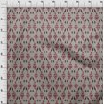thumbnail image 3 of oneOone Viscose Jersey Fabric Argyle Style Ikat Print Fabric BTY 60 Inch Wide, 3 of 5