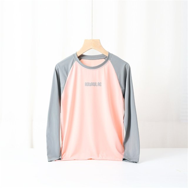 RXIRUCGD T-Shirt à Manches Longues pour Femmes Séchage Rapide, Rose, Taille : 13 Ans