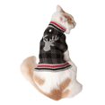thumbnail image 3 of Holiday Time Grey Check Moose Dog Sweater, 3 of 3