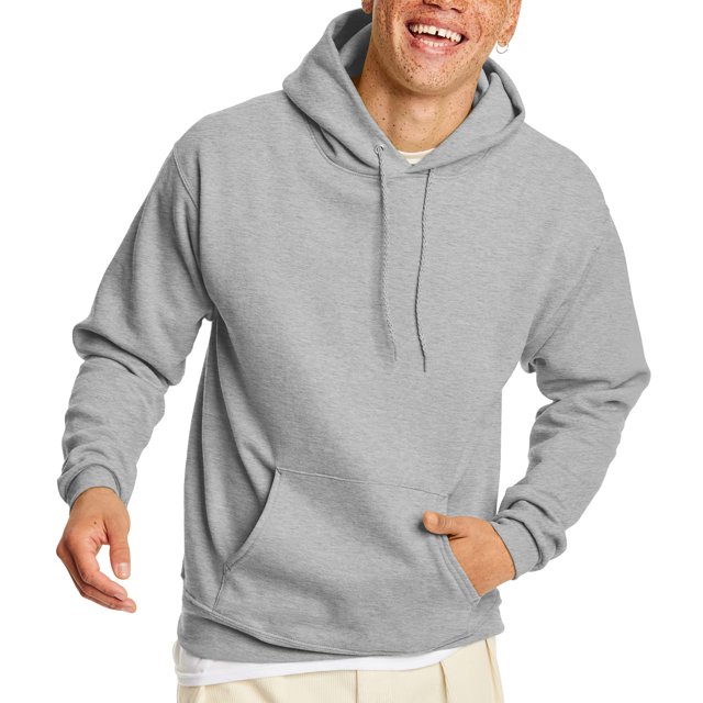 Hanes Men's Pullover EcoSmart Fleece Hoodie, Light Steel, 3X-Large