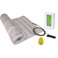 thumbnail image 1 of 260 Sqft, 240 Volt Mat Electric Radiant Floor Heating System, Heated Floor System, Includes Radiant Floor Heating Thermostat and Sensor. Under Tile Floor Heating System for Heated Floors, Radiant Heat, 1 of 4