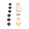 thumbnail image 4 of Manette de Jeu Swap, Poignées Texturées Pièces de Palettes de Jeu de Remplacement Fermement Fixées pour Console de Jeu, 4 of 8