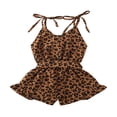 thumbnail image 3 of Little Girls Suspender Shorts Jumpsuit Sleeveless Siamese Trousers, 3 of 5
