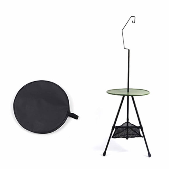 Maytalsory Small Portable Outdoor Folding With Carrying Table, The tabletop is Flexible Folding, Mesh Bag, Suitable For Indoor Camping, Parks.