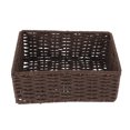 thumbnail image 1 of Panier de Rangement Imité en Rotin Tressé Boîte de Rangement de Bureau Panier de Rangement pour Bric-à-Brac, 1 of 8