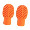 thumbnail image 1 of TISHITA 2 Pcs Amortisseurs de Baguettes de Batterie Embouts d'Entraînement Portatifs pour Tambour de Percussion Orange, 1 of 8