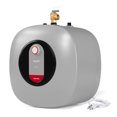 thumbnail image 1 of Fogatti 8 Gallon 1440W Electric Mini Tank Water Heater, Wall/Floor Mount, Gray, 1 of 8