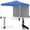 Blue, variant on Gymax 10 X 10 FT Pop up Canopy Tent w/ 1 Sidewall Wheeled Bag 8 Stakes & 4 Wind Ropes Blue