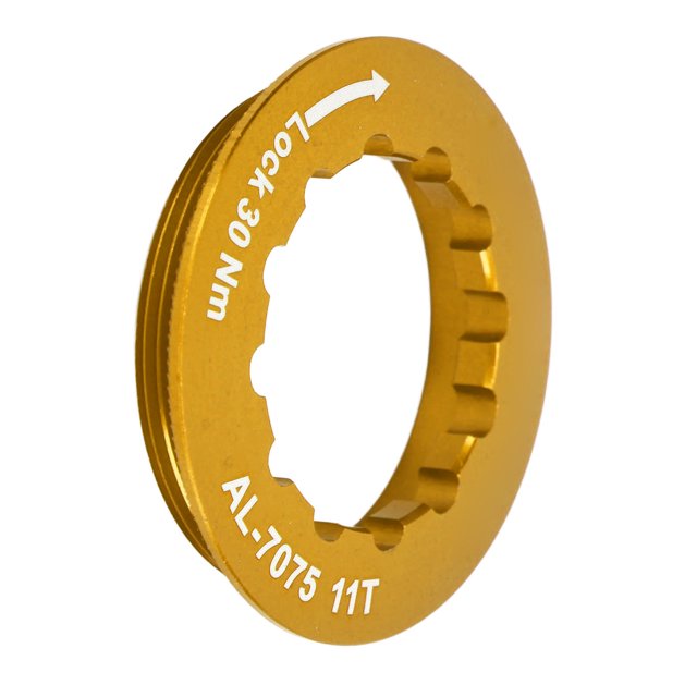 Cassette Lock Ring, Oxygen Resistant Non Drop Stable Cassette Lockring For Cycling Black,Red,Blue,Gold
