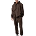 thumbnail image 2 of TIMIFIS Men's Tracksuit 2 Piece Hooded Athletic Sweatsuits New Fashion Casual Solid Color Long Sleeve Hooded SetFall, 2 of 8
