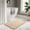 Beige, variant on Remembrance Foam Flat Floor Mat, Super Soft Bathroom Door Against Slip Carpet, Absorbent Floor Mat for Kitchen Laundry Room Sink Front