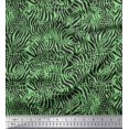 thumbnail image 1 of Soimoi Green Rayon Crepe Fabric Leopard & Wild Animal Skin Print Sewing Fabric BTY 46 Inch Wide, 1 of 3
