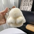 thumbnail image 1 of TopLLC Handmades Soft Bunny PomPom Charmss Bunny Car Key Chain Pendant Key Ring, 1 of 7