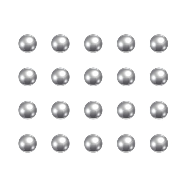 Unique Bargains Billes de Roulement en Acier Inoxydable 440C de 5 mm G25 de Précision, Lot de 250