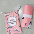 thumbnail image 3 of CSChome Towel Hidden Buckle Design Portable Kids Bath Towel Superfine Fiber Cartoon, 3 of 6