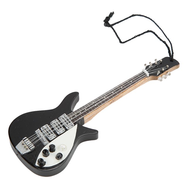 Collection de Modèles d'Artisanat de Basses, Instruments de Musique Pendentif Guitare Pendentif en Bois Miniature Modèle d'Instrument de Musique Finition de Luxe