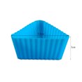 thumbnail image 3 of KAKOWELY Silicone Mini Baking Cup Triangle Reusable Muffin Cake Cupcake Liners Mold (Random Color),2.17"X1.18"X2.17", 3 of 4