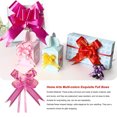 thumbnail image 2 of Unatoiry 10 Pieces Bow Pull Decor Festive Packing Lightweight Hand-Pulled Flower Wedding Birthday Christmas Holiday Accessory Pink Gold 1Set, 2 of 6