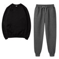 thumbnail image 1 of Besolor Ensembles 2 Pcs pour Femmes Survêtements Décontractés Chandail à Col Rond et Pantalon de Jogging Ensembles d'Entraînement Survêtements, 1 of 5