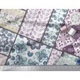 thumbnail image 2 of Soimoi Rayon Crepe Fabric Mandala & Paisley Patchwork Printed Fabric 1 Yard 46 Inch Wide, 2 of 3