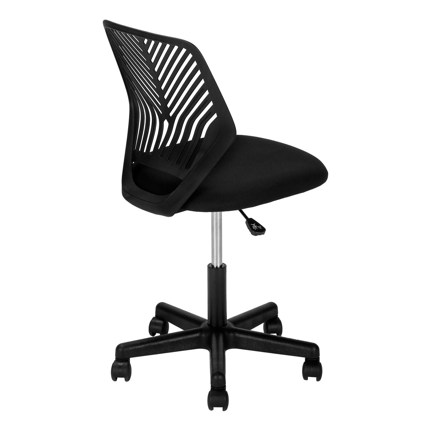 Monarch Specialties Chaise De Bureau, Hauteur Ajustable, Pivotant, Ergonomique, Bureau, Travail, Juvénile, Métal, En Tissu, Noir, Contemporain, Moderne