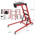 thumbnail image 3 of BeesClover Topside Automotive Engine Creeper, Adjustable Height from 48" - 66", 400LBS Capacity Foldable Top Side Creeper for Home Garage Workshop Repair Maintenance, 3 of 6